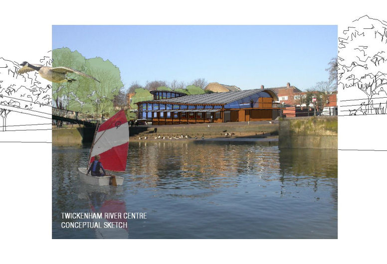 Twickenham River Centre conceptual sketch