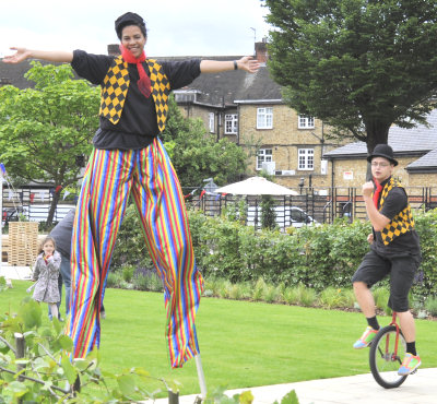 Just part of the entertainment at the Diamond Jubilee Gardens family fun day, 24 June 2012