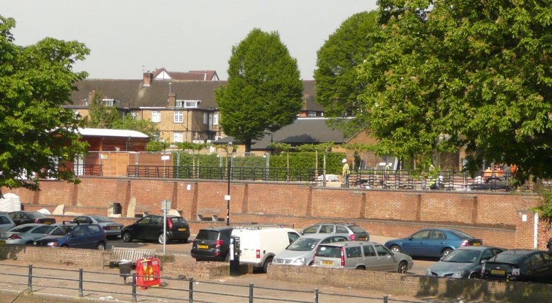The new gardens from the Eel Pie Bridge, 28 May.