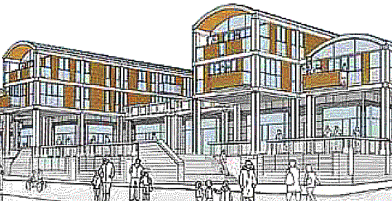 Dawnay Day scheme from the corner of Water Lane