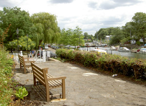 The view from the small terrace