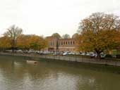 View of the poolsite from the Eel Pie bridge, 30/10/04