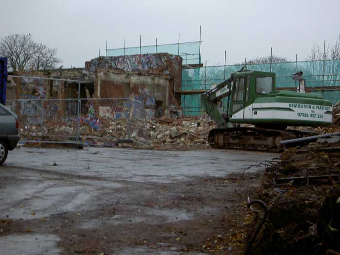 The front of the pool building, 06/11/04