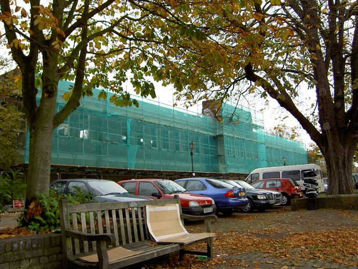 The front of the pool building, 06/11/04