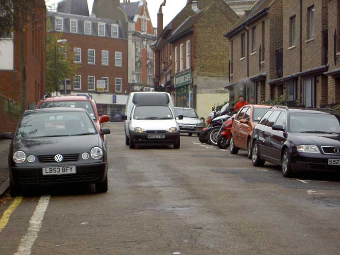 Water Lane from the Embankment end
