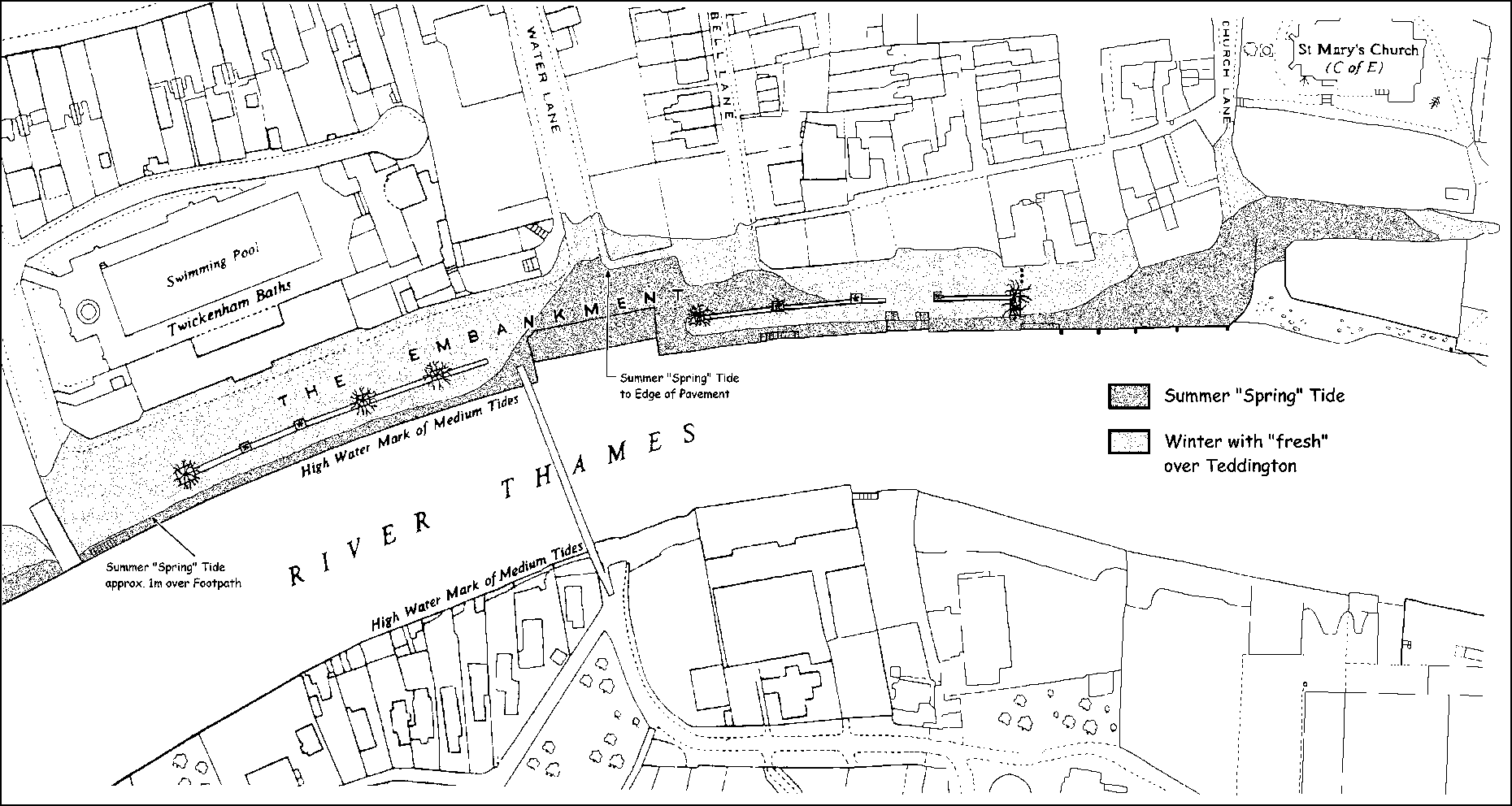 Figure 2 - Tidal Flood Levels (Enlarged)